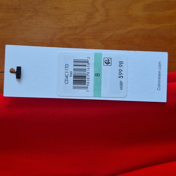 Calvin Klein Sheath Dress with Short Tulip Sleeves, size 8 - Picture 8 of 16